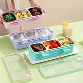 Meal Time Bento Lunch Box (Spill Free)(3 Compartment)